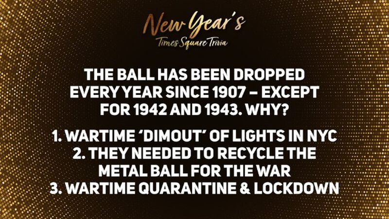 New Years Times Square Trivia
